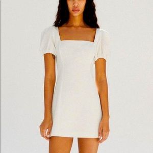 COPY - Zara Linen Puff Sleeve Dress